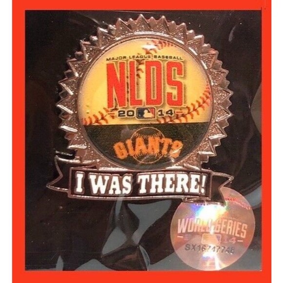 2014 SF Giants -‘I Was There’ -2 Playoff Pins NL CS & Post Season NEW - Picture 2 of 2